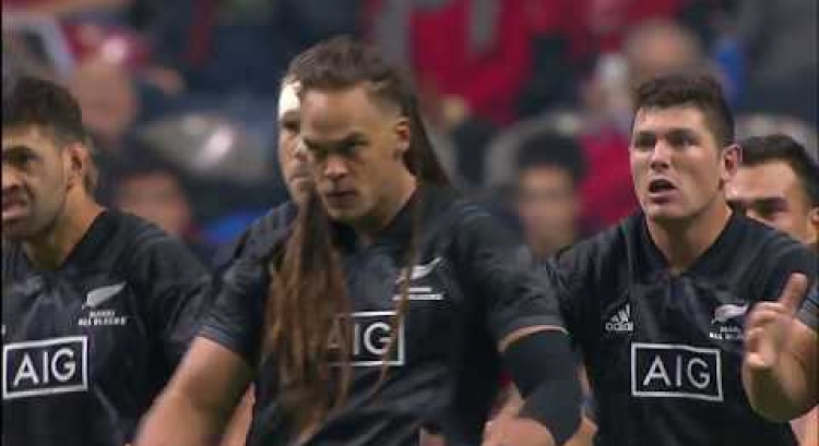 Maori All Blacks Haka at sold-out BC Place in Vancouver