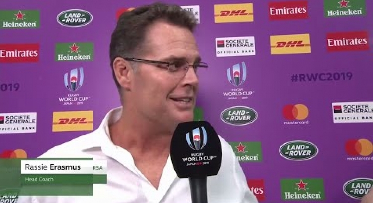 Erasmus gives honest interview after Italy win