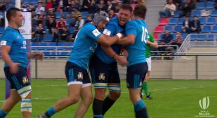 Stunning Italy try at World Rugby U20 Championship