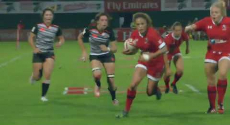 Nicholas scores first HSBC World Rugby Women's Sevens Series try