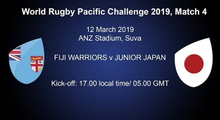 Pacific Challenge 2019 - Fiji Warriors v Junior Japan - Live