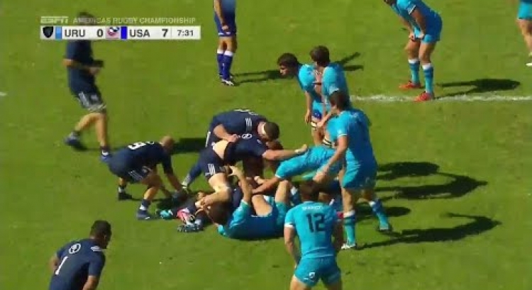 USA's Mike Te'o scores incredible solo try - Americas Rugby Championship