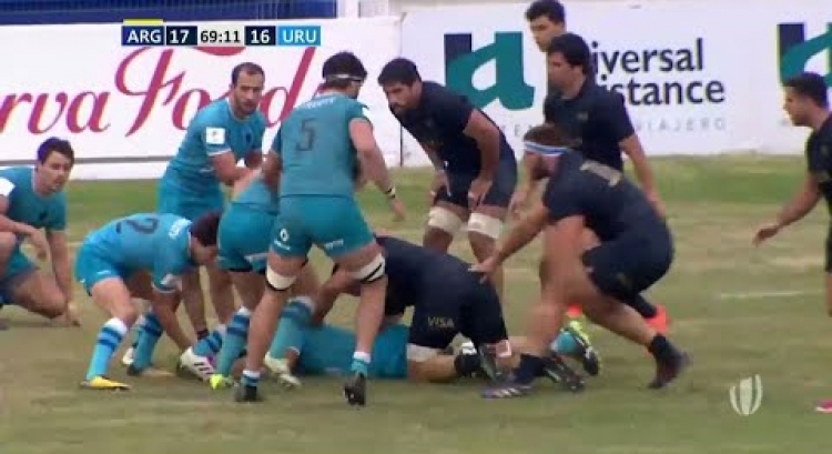 What a try! Uruguay score insane cross field kick - World Rugby Nations Cup