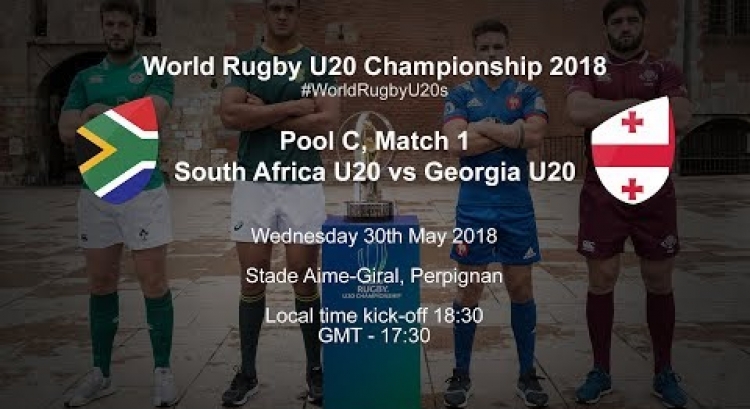 Live: World Rugby U20 Championship - South Africa U20 v Georgia U20