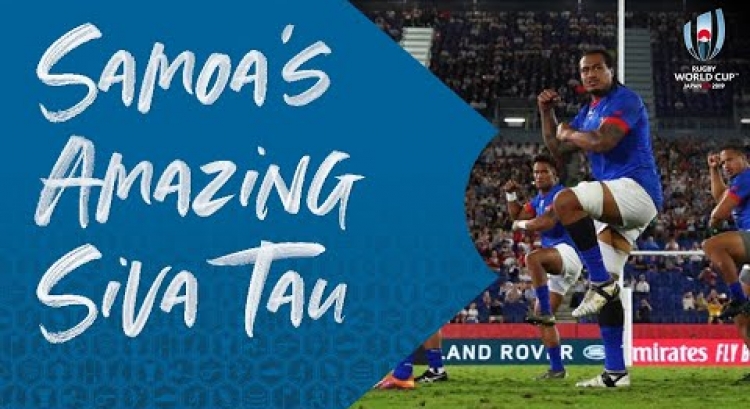 Samoa's firece Siva Tau at Rugby World Cup 2019