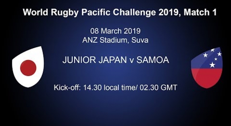 Pacific Challenge 2019 - Junior Japan v Samoa A - Live