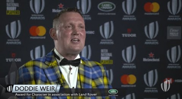 Doddie Weir's reacts to winning Award for Character