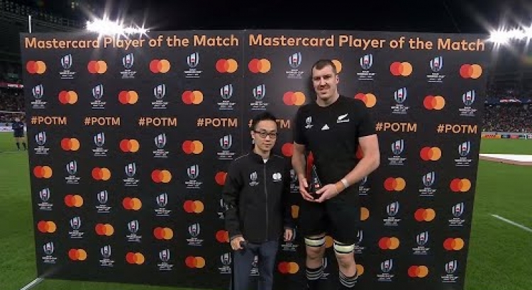 Brodie Retallick wins Mastercard Player of the Match for New Zealand