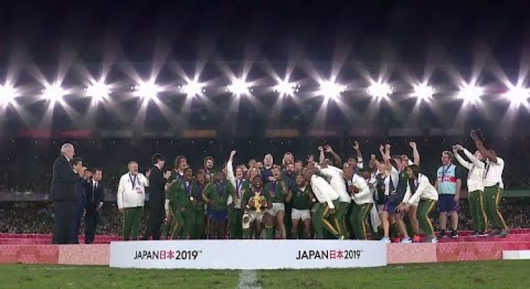 South Africa lift Webb Ellis Cup