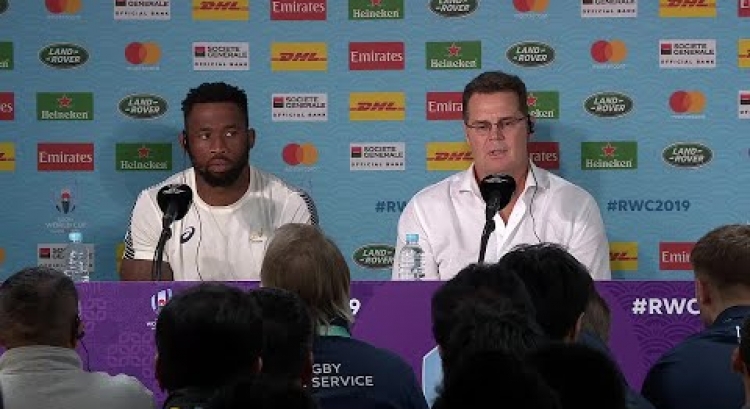 Erasmus and Kolisi speak after securing place in Rugby World Cup final