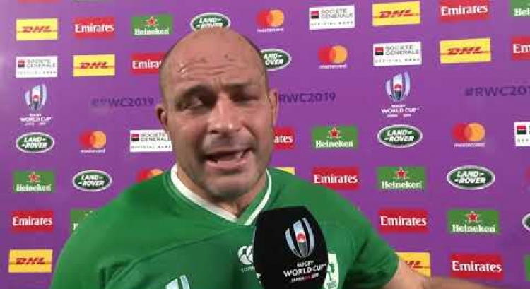 Rory Best Interview after defeating Scotland in Pool A clash