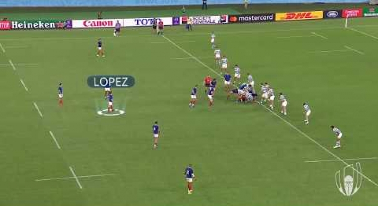 Camille Lopez's winning drop goal for France - Rugby World Cup 2019