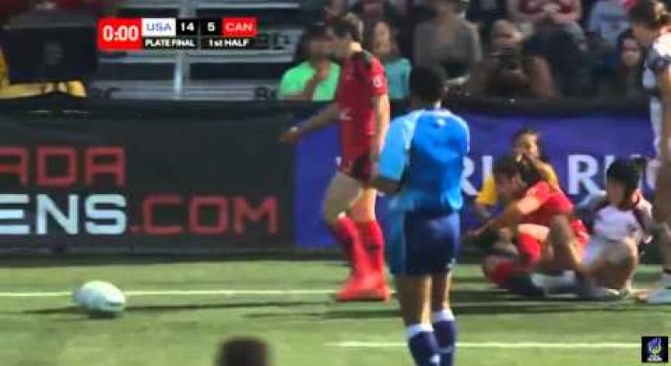 Canada v USA Plate Final at the Canada 7s 2015