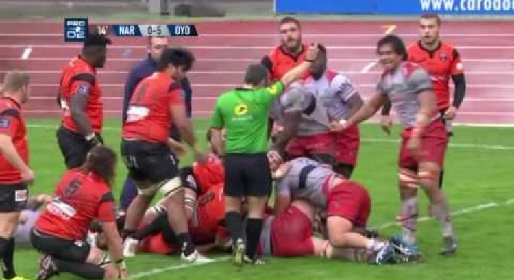 Cudmore scores first try for Oyonnax