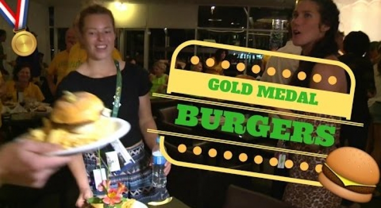 Drinks and Burgers for Australia's Gold medalists!