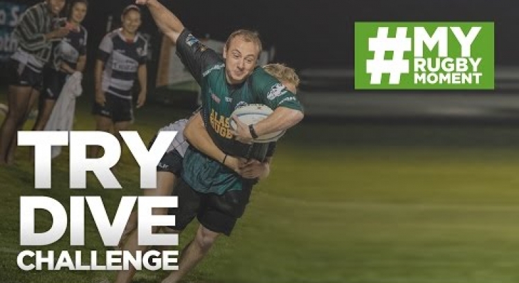The Try Dive Challenge: Jump in! | #MyRugbyMoment