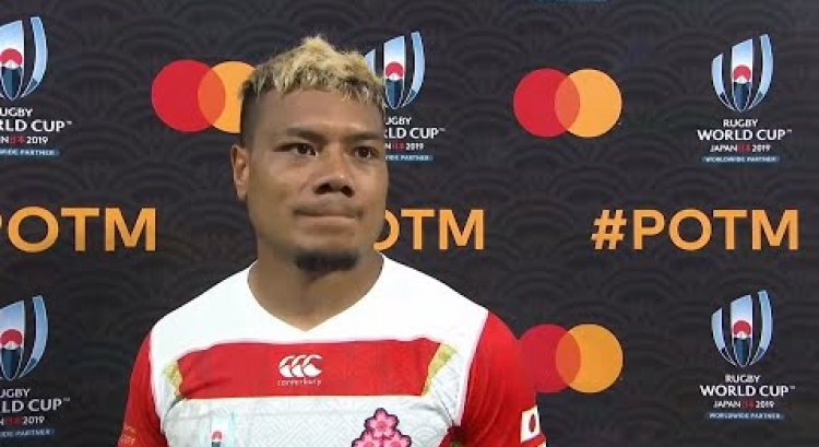 Lomano Lemeki wins Mastercard Player of the Match for Japan