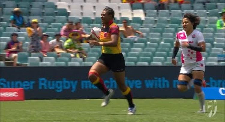 RE:LIVE: Debbie Kaore scores Papua New Guinea's first try in Sydney