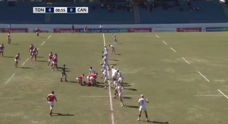 Tonga score try with brilliant handling