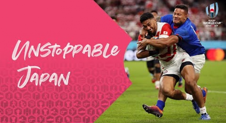 All Angles of Japan's unstoppable try against Samoa