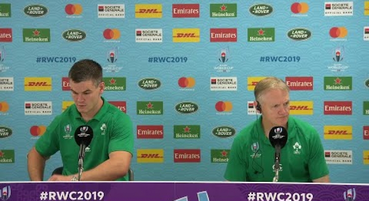 Schmidt and Sexton press conference at Rugby World Cup 2019