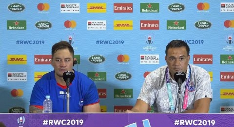 Jackson and Lam speak at post match press conference