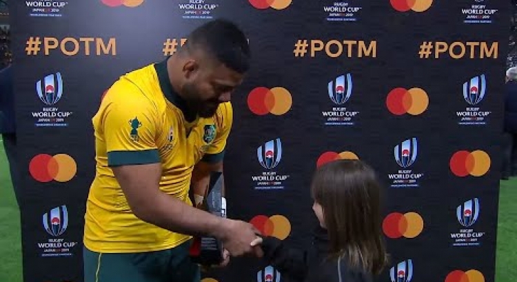 Tolu Latu wins Mastercard Player of the Match for Australia