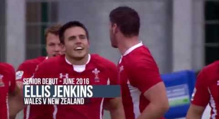 Wales' Ellis Jenkins scores back in 2013 at the U20s