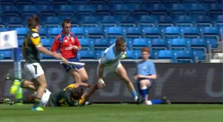 OOPS! Argentina U20s winger loses grip of ball for easy try