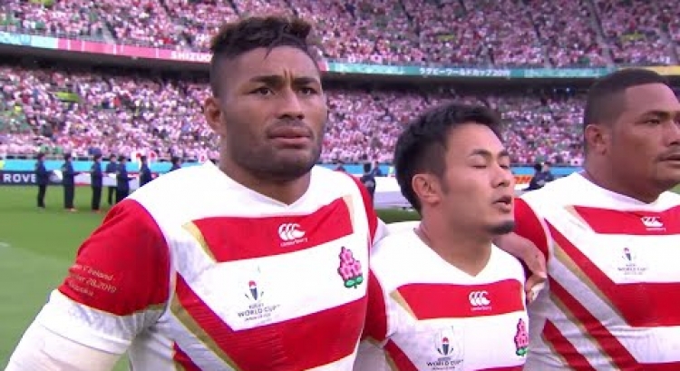 Japan's spine tingling national anthem at Rugby World Cup 2019