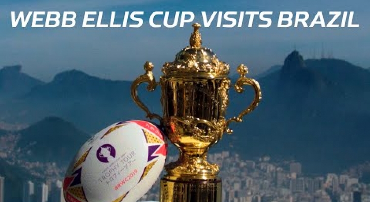 Rugby World Cup Trophy Tour reaches Brazil