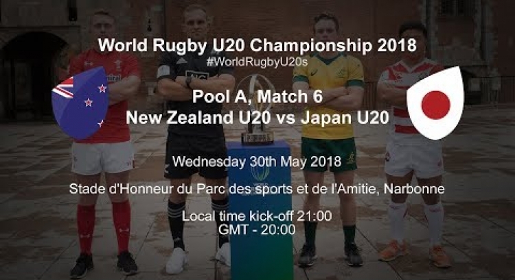 Live: World Rugby U20 Championship - New Zealand U20 v Japan U20