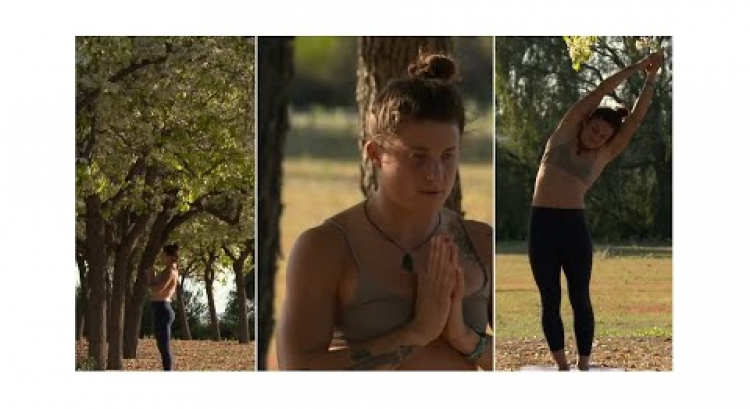 Cigna off the field | Nicole Heavirland's yoga destress sessions