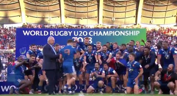 France lift World Rugby U20s trophy!