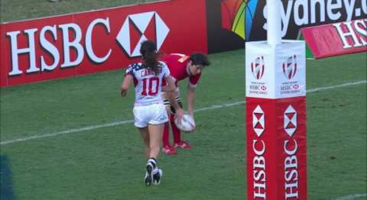 HIGHLIGHTS: Scorching tries at Sydney Sevens day two