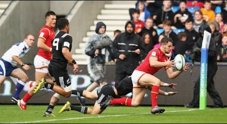 Great kick through for skillful Wales U20 try!