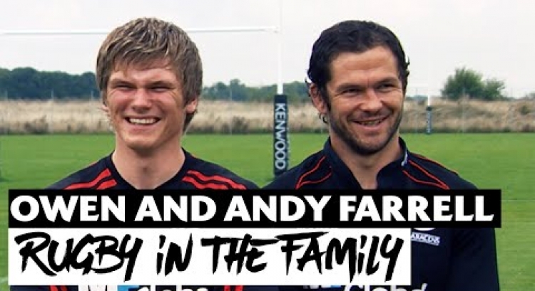 Owen and Andy Farrell as team-mates in 2008!