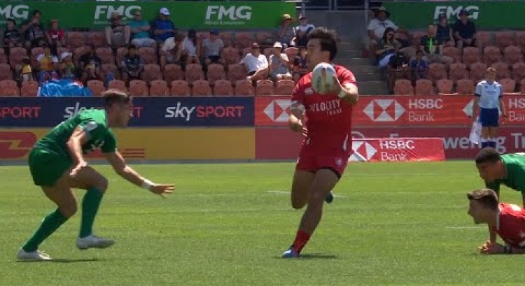 Canada score try with some beautiful offloading