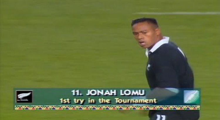 Lomu's first Rugby World Cup try