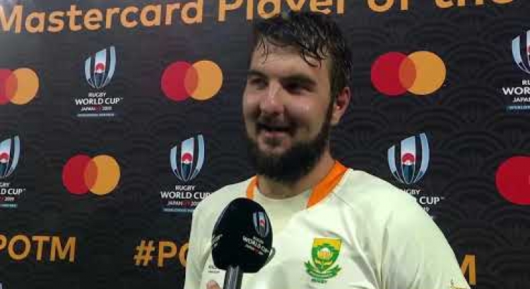 Lood de Jager wins Mastercard Player of the Match