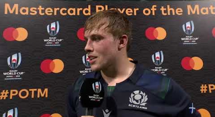 Jonny Gray wins Mastercard Player of the Match for Scotland