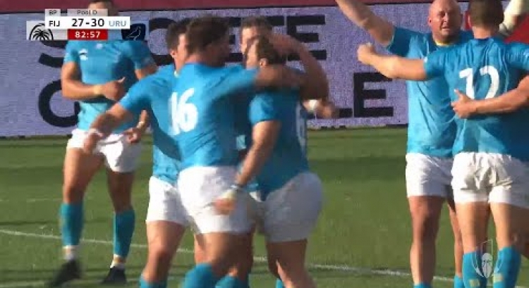 Uruguay beat Fiji in Rugby World Cup upset!
