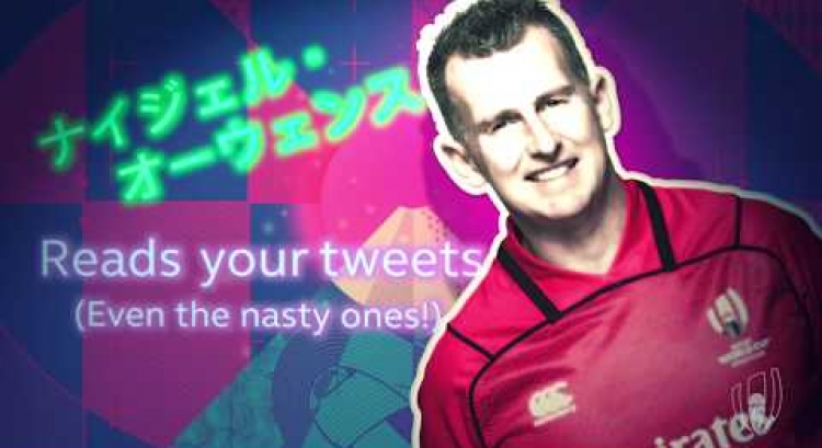 Nigel Owens reads your mean tweets | Rugby World Cup Daily