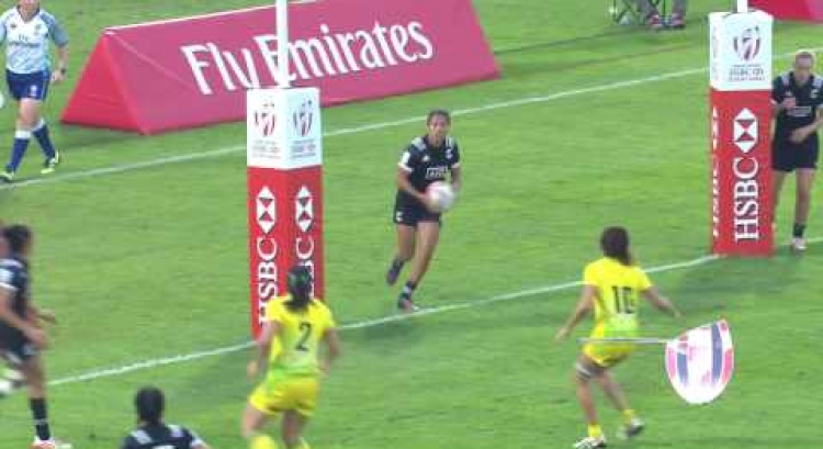 Seven AWESOME tries from the women's Dubai Sevens!