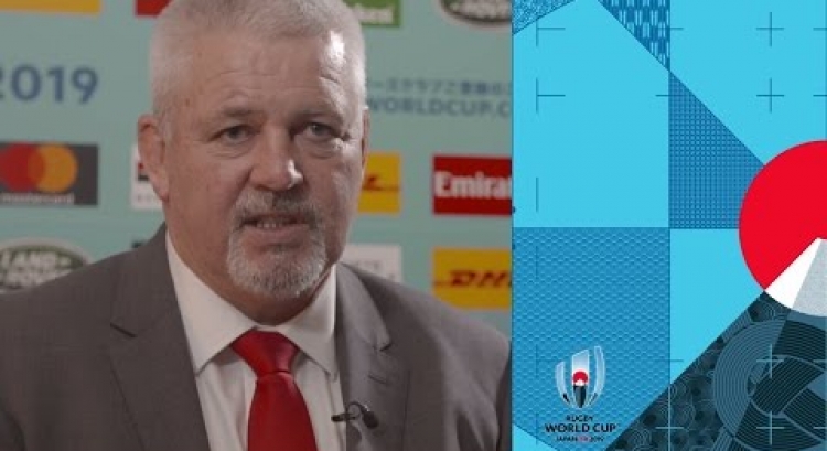 Wales coach Warren Gatland reacts to Rugby World Cup draw