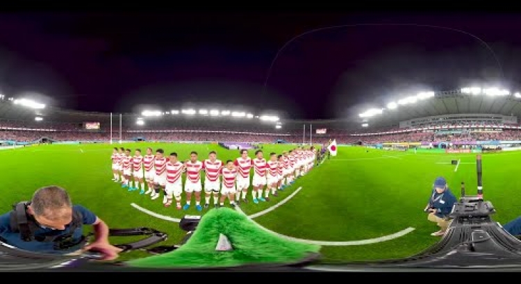 360 footage of the last Japan anthem at Rugby World Cup 2019
