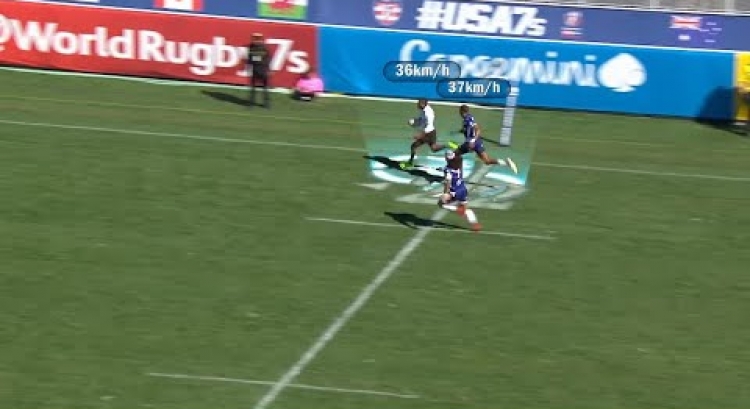 Two players hit over 36 km/h at USA Sevens!