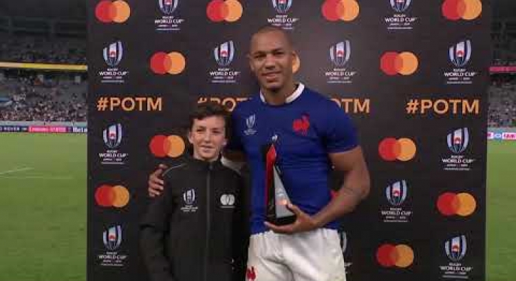 Gaël Fickou wins Mastercard Player of the Match
