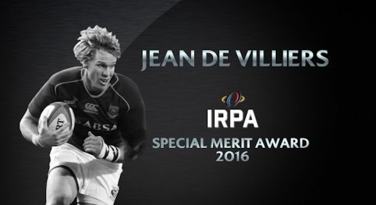 Jean de Villiers wins IRPA Special Merit Award | World Rugby Awards 2016