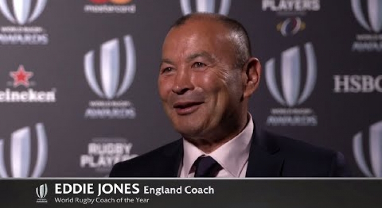 Eddie Jones wins World Rugby Coach of the Year 2017